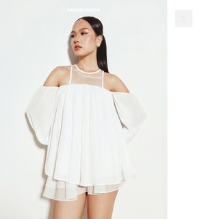[N6] Áo Kiểu Trễ Vai Mellow Blouse, Chất Vải Tơ Thoải Mái, WKI123, SOME HOW STORE