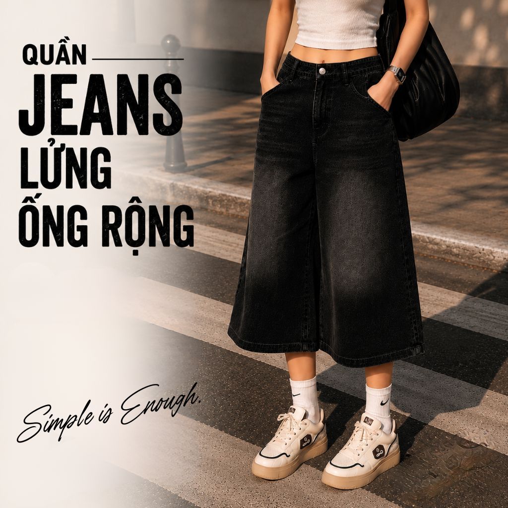 Quần jeans lửng wash ZGO quần short jean lửng ống rộng form unisex nam nữ chất jeans dày dặn QZG01