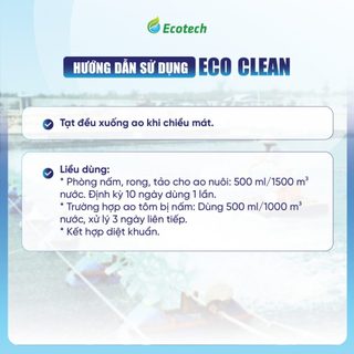 Mua Thùng 12 Chai Eco Clean 500ml - Làm Sạch Ao, Xử Lý Nấm Đồng Tiền, Nấm Thuỷ Mi, Nấm Mang, Khử Rong Nhớt Cho Tôm Cá