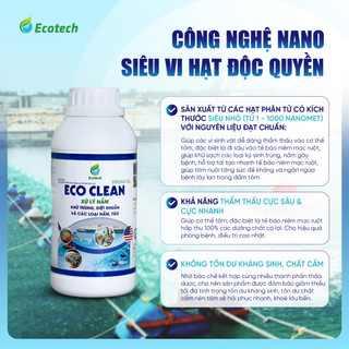 Mua Thùng 12 Chai Eco Clean 500ml - Làm Sạch Ao, Xử Lý Nấm Đồng Tiền, Nấm Thuỷ Mi, Nấm Mang, Khử Rong Nhớt Cho Tôm Cá