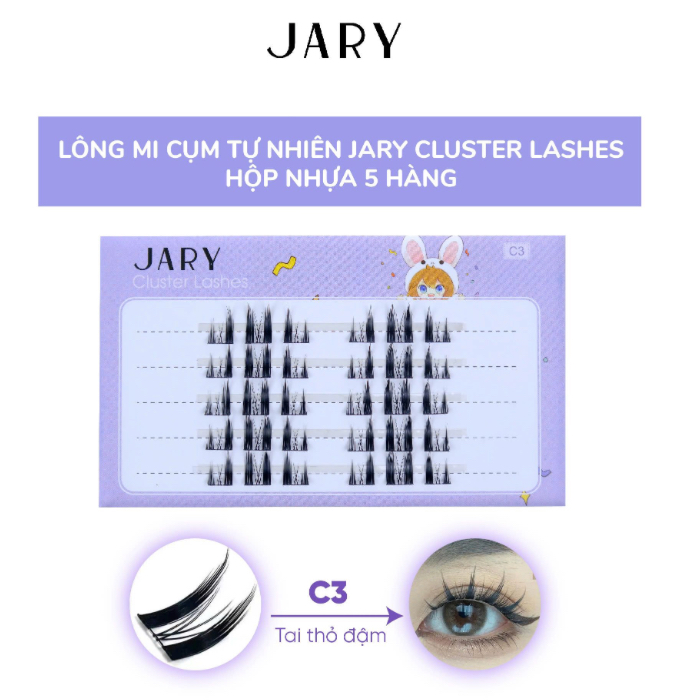 Lông mi cụm tự nhiên Jary Cluster Lashes