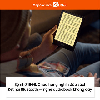 Máy Đọc Sách Kindle Paperwhite 5 16Gb Màn hình 6.8inch Chính Hãng Có Quảng Cáo