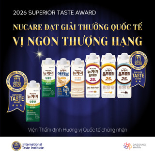 Thức uống dinh dưỡng Nucare Active Original Protein & Canxi cao Daesang WELLIFE 200ml set 10 hộp nhập khẩu Hàn Quốc