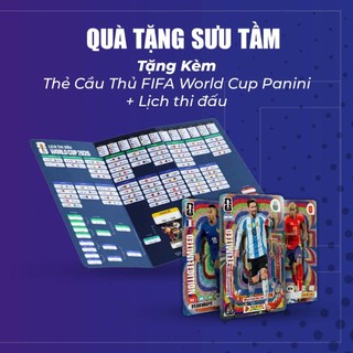 Sách - World Cup 2026 - Tặng Kèm Thẻ Cầu Thủ FIFA World Cup Panini + Lịch Thi Đấu World Cup 2026