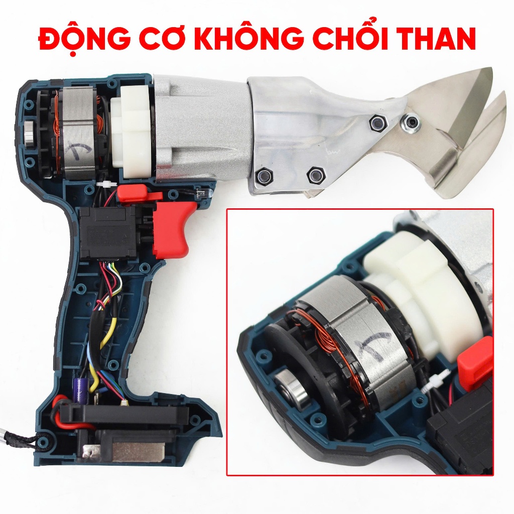 [MỚI] Kéo Cắt Tôn Bossun BS-MS12PRO Kéo Cắt Công Trình, Chuyên Cắt Tôn Sử Dụng Pin