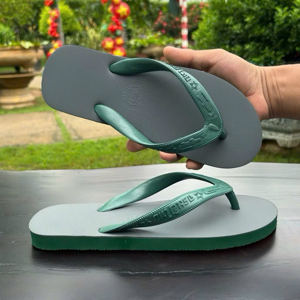 Dép xỏ ngón tông lào Thái Lan logo cá sấu màu sắc độc đáo cá tính, dép cao su đúc bền chắc không thấm nước.