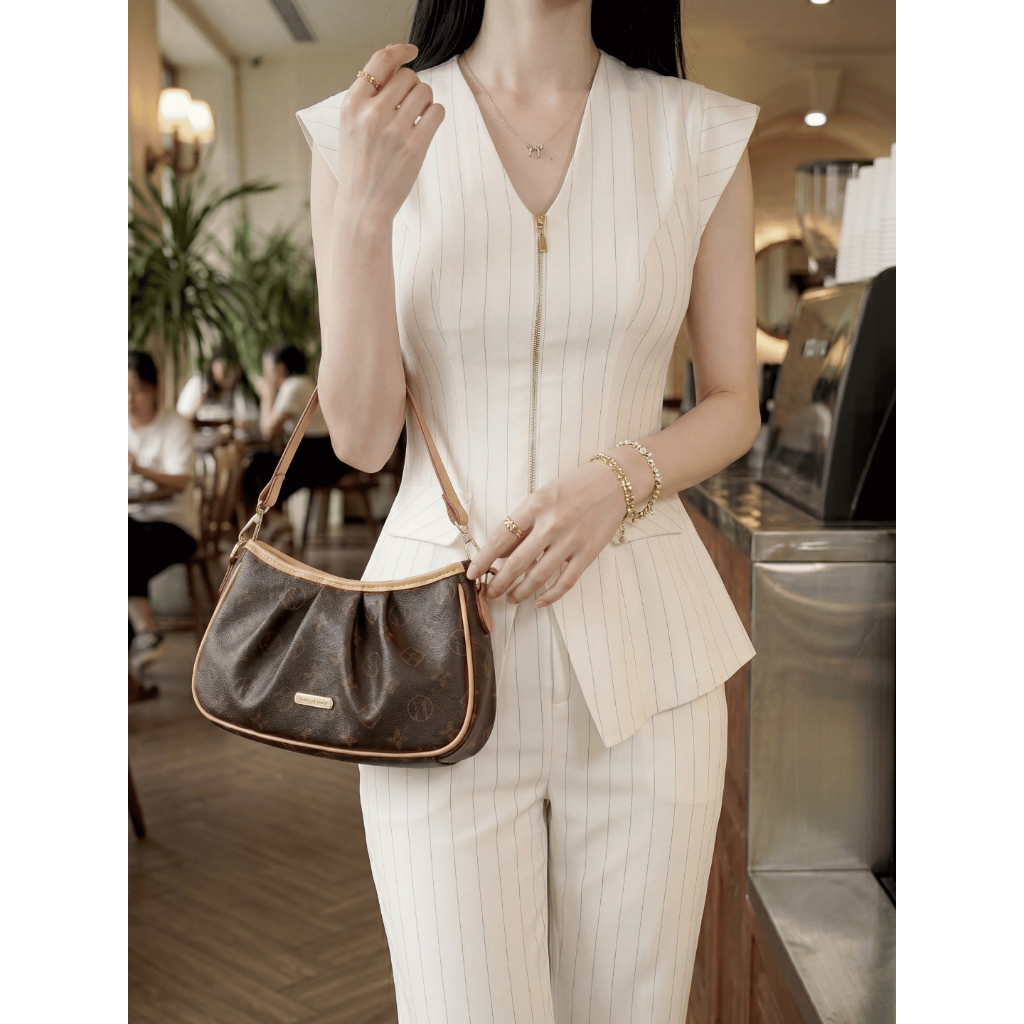 [VOUCHER 60K MỞ BÁN] Túi Xách Nữ Kẹp Nách CHOÉ Da PU Cao Cấp Đeo Vai Đeo Chéo Thanh Lịch Kèm 2 Dây Thay Đổi 3961 Kẻ