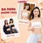 Áo ngực nữ không dây quây ngang cao cấp chống tuột ôm ngực họa tiết dễ thương LANIXA A620
