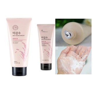Sữa Rửa Mặt Gạo Hồng The Face Shop Rice Water Bright Cleansing Foam SRM gạo hồng TFS 150ml - Kosmi Beauty