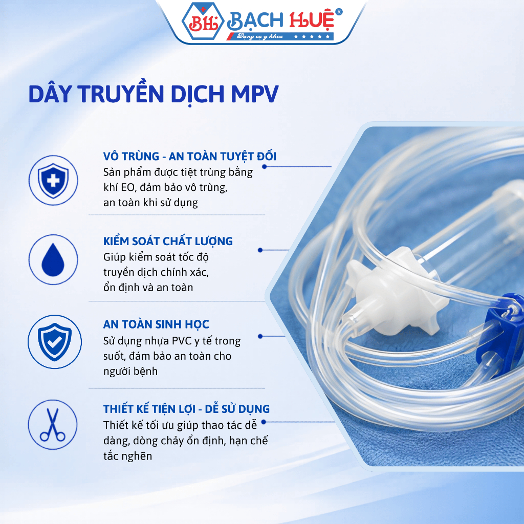 Bịch 25 Sợi, 50 Sợi Dây Truyền Dịch MPV Vô Trùng – Bộ Dây Truyền Y Tế Dùng Một Lần