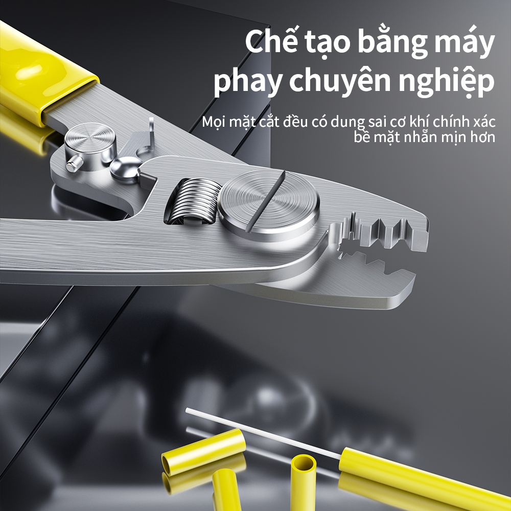 Kìm Miller Tuốt Sợi Quang 3 Lỗ 3 Trong 1 Tuốt Cáp Quang FTTH Dụng Cụ Thi Công Mạng