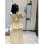 Đầm maxi cổ yếm đính hoa nổi phối ren