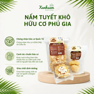 Nấm Tuyết Khô Phú Gia 40g - Xanhsam Natural & Organic
