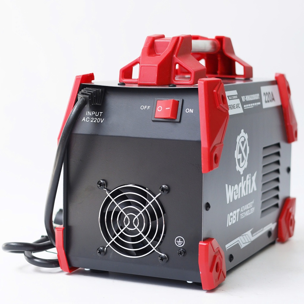 [Chính Hãng] Máy Hàn Điện Tử Workfix WF-MMA220IGBT 220A Inverter IGBT Hàn Que 4 Ly Nhỏ Gọn Dễ Sử Dụng
