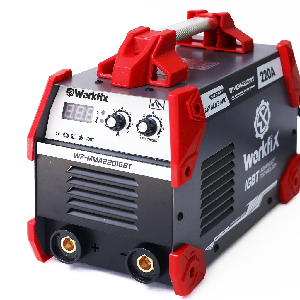 [Chính Hãng] Máy Hàn Điện Tử Workfix WF-MMA220IGBT 220A Inverter IGBT Hàn Que 4 Ly Nhỏ Gọn Dễ Sử Dụng