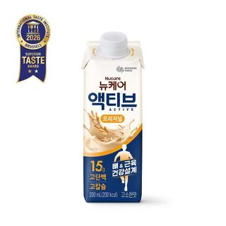 Thức uống dinh dưỡng Nucare Active Original Protein & Canxi cao Daesang WELLIFE hộp 200ml nhập khẩu Hàn Quốc