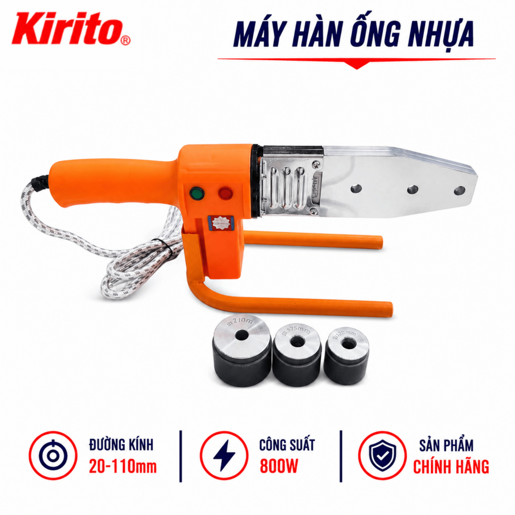 [Chính hãng] Máy Hàn Ống Nhiệt Ống Nhựa PPR PE PPC Hãng Kapusi Japan Phi 20 - 110mm