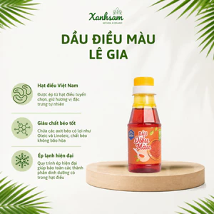 Dầu Điều Màu Lê Gia 100ml - Xanhsam Natural & Organic