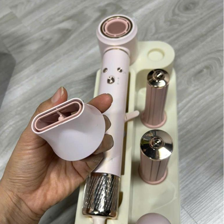 Larma Máy Sấy Tạo Kiểu 5in1 Ion Âm 1800W - Sấy Khô Uốn Xoăn Duỗi Thẳng Tạo Phồng Làm Mượt Tóc Bóng Mượt
