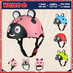 Mũ Thể Thao Scooter Tem Bọ Cánh Cam Cao Cấp - Có Tăng Chỉnh Size -  Chính Hãng Varohelmet - BH 1 Năm