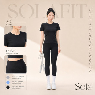 Set Đồ Tập Yoga Nữ Áo Cộc Tay Ôm Eo Quần Legging Thể Thao Co Giãn Thoáng Khí  2226
