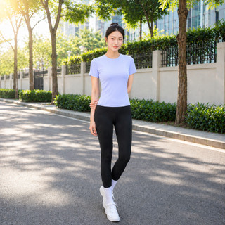 Bộ Quần Áo Tập Gym Nữ Cao Cấp Áo Thun Thể Thao Ôm Form Quần Legging Nâng Mông SolaFit 2226