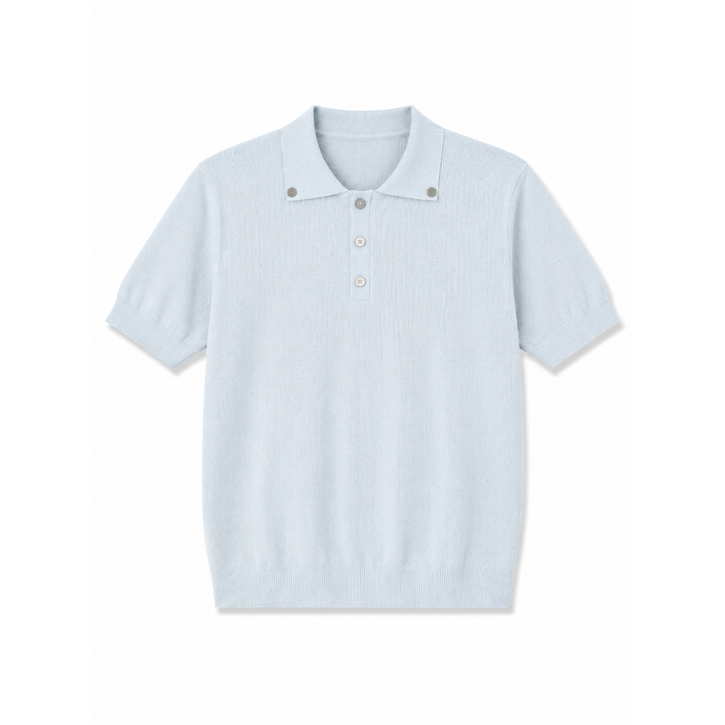 PA4 - Áo Polo Tay Ngắn Phong Cách Retro Mỹ Dáng Rộng, Chất Liệu Mềm Mại Thoáng Khí