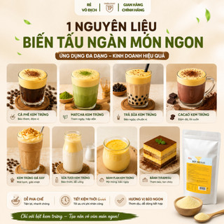 [M2] Bột Kem Trứng BRULEE cô gái ( Bột Vàng ) Đài Loan Gói 1kg