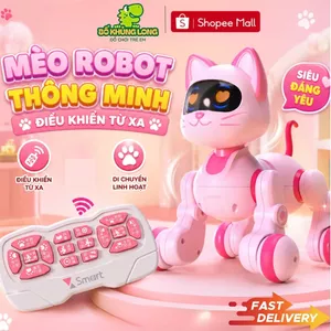 Robot Đồ Chơi Chó Mèo BỐ KHỦNG LONG Điều Khiển Từ Xa Thông Minh Với Nhiều Hành Động Chạy/Ngồi/ Đi/Nhảy Cho Bé