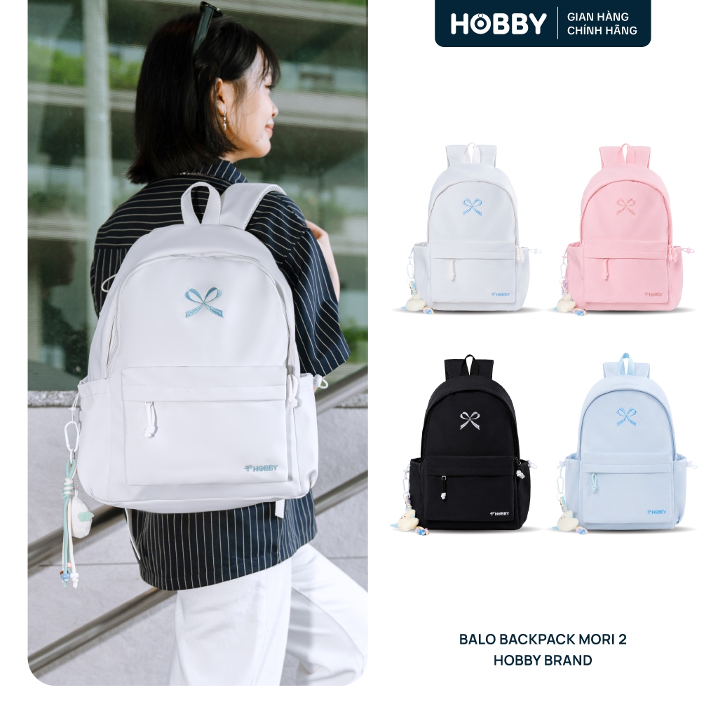 Balo hobby Brand -  Mori 2 vải Canvar nhiều ngăn hơn, đựng vừa laptop 14 inch
