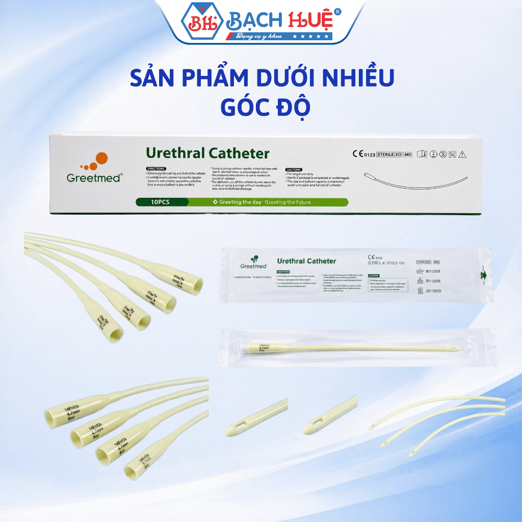 Dây Thông Tiểu Nelaton 1 Nhánh Nhiều Kích Thước– Dây Thông Tiểu Mềm Y Tế Vô Trùng An Toàn Dễ Sử Dụng