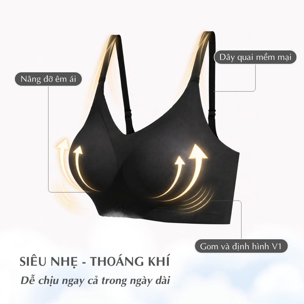 [MUA 2 GIÁ CHỈ 349K] Combo 2 Áo lót ngực nữ TOKYOLIFE không gọng không viền nâng ngực đệm mỏng mềm mịn 40005088