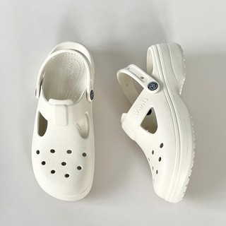 [Tặng Charm + Móc Khóa Chính Hãng] Dép Sục Màu Kem WABIS Platform Happiness V1 Đế Cao 3cm Chống Trơn Chống Trượt[WPH-V1]