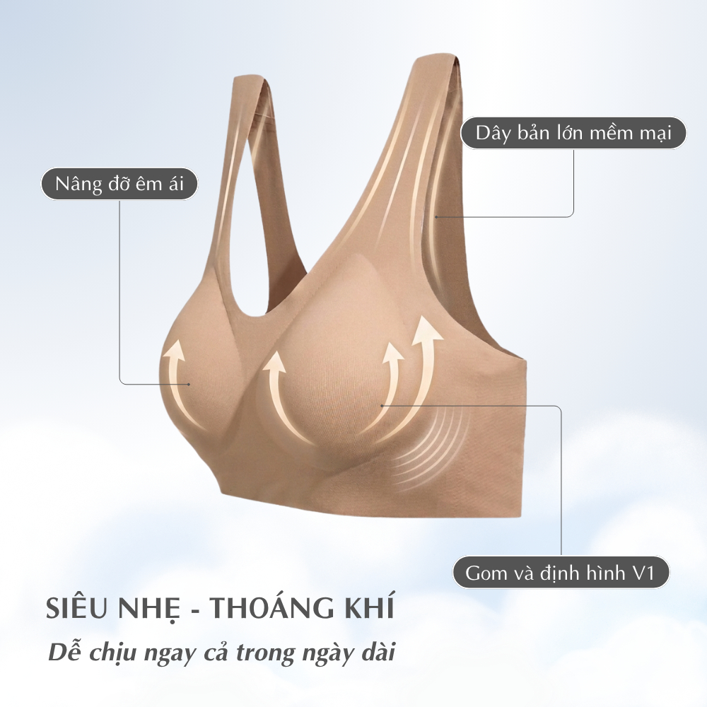 [MUA 2 GIÁ CHỈ 299K] Combo áo lót ngực nữ tàng hình TOKYOLIFE không gọng không viền siêu nhẹ ôm dáng tự nhiên 40005087