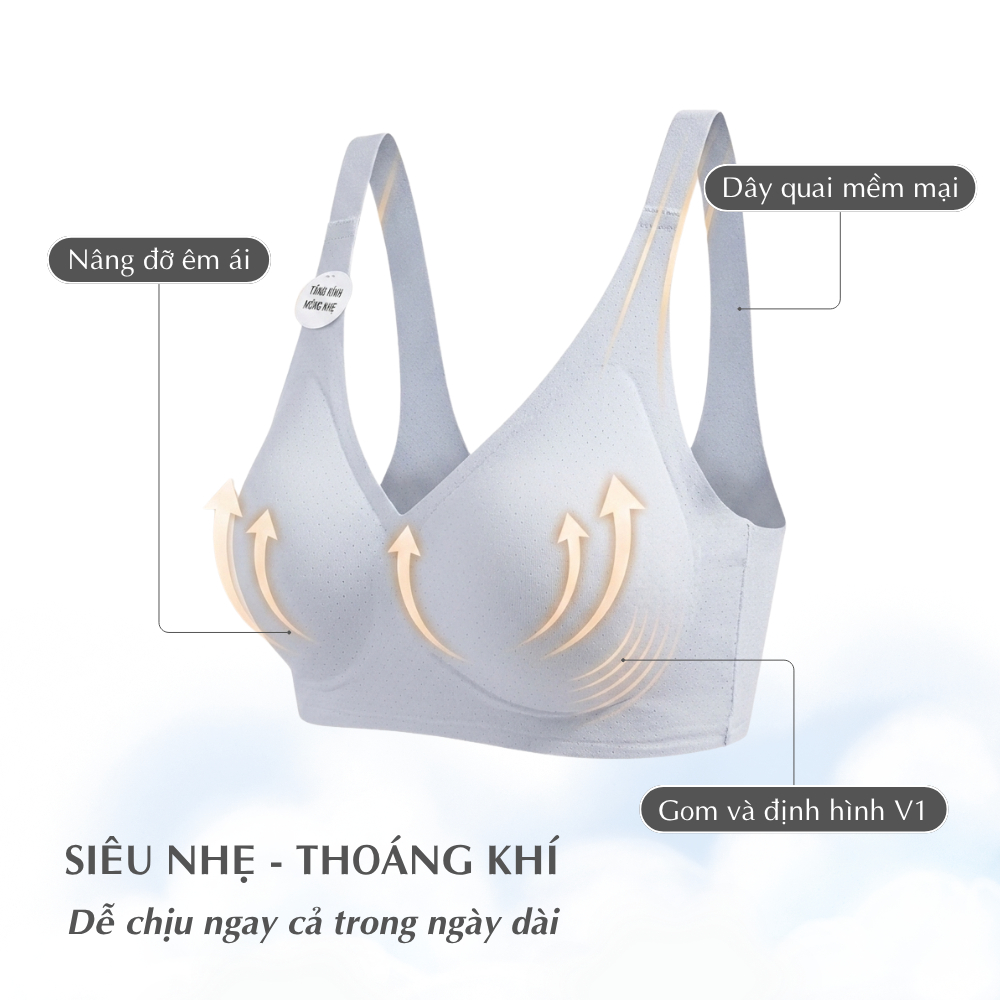 [MUA 2 GIÁ 399K] Áo lót ngực nữ TOKYOLIFE tàng hình không viền không gọng nâng ngực mềm mịn thoáng khí 40001912