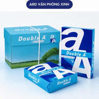 Thùng 5 ream giấy A4 Double A  70gsm/80gsm Everyday, giấy in photo trắng mịn 2500 tờ in rõ nét không kén máy D2