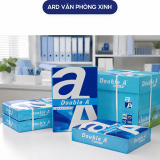 Thùng 5 ream giấy A4 Double A  70gsm/80gsm Everyday, giấy in photo trắng mịn 2500 tờ in rõ nét không kén máy D2