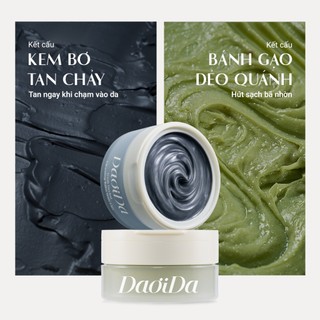 Combo Làm Sạch Hỗ Trợ Giảm Mụn Đầu Đen & Lỗ Chân Lông Daoida - Kem Tẩy Trang 110g & Bánh Rửa Mặt 120g