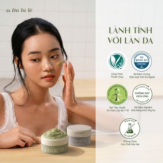Combo Làm Sạch Hỗ Trợ Giảm Mụn Đầu Đen & Lỗ Chân Lông Daoida - Kem Tẩy Trang 110g & Bánh Rửa Mặt 120g