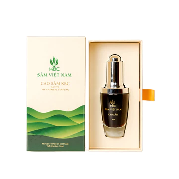Cao Sâm Việt Nam KBC, Sâm Ngọc Linh, có 52 Saponin, Sâm Bồi Bổ Sức Khỏe. Hộp lọ 30ml.