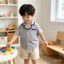 Set Bé Trai Sơ Mi Hàn Quốc Beemo 23416B Mặc Nhà Đi Du Lịch Thoáng Mát Size 80-130 (9-25kg)