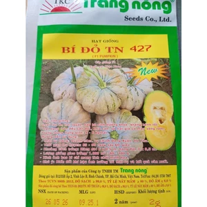 Gói 2gr Hạt giống Bí Đỏ TN 427, Trồng Quanh Năm, Trái Đẹp, Năng Suất Cao, Rau Ăn Quả Cty Trang Nông Nổi Tiếng, Hạt Mạnh