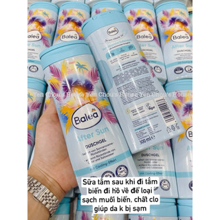 Sữa tắm Balea After Sun Đức - Sữa Tắm loại bỏ chất CLO HAY MUỐI BIỂN 300ML