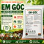 Gói 1 Kg Men Vi Sinh Rắc Chuồng Thảo Dược EM GỐC khử mùi hôi, hấp thu khí độc, giảm mầm bệnh