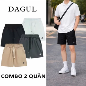DAGUL quần short kaki DÙ nam nữ thêu HÌNH NGỰA chất liệu mềm mại mặc thoáng mát