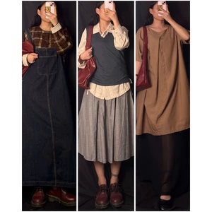 APRIL6 CLOTHING/ DEMO ẢNH BÌA/ set bộ đầm váy vintage dáng dài mix sẵn ins: april6_clothing