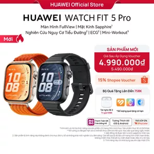 Đồng Hồ Thông Minh HUAWEI WATCH FIT 5 PRO | Titanium & Kính Sapphire 2.5D| Nghiên Cứu Nguy Cơ Tiểu Đường