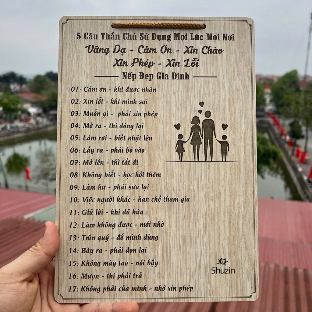 BẢNG GỖ TREO TƯỜNG / QUY TẮC / DECOR 20x30 - CÓ NHẬN THIẾT KẾ HOẶC ĐẶT MẪU THEO YÊU CẦU