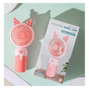 quạt mini cầm tay Cartoon small fan