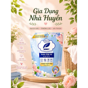 Combo thùng 4 túi giặt xả honey túi 3kg 🫧FREESHIP🫧hương nắng ban mai ,đậm đặc mang lại hiệu quả sạch gấp 5 lần